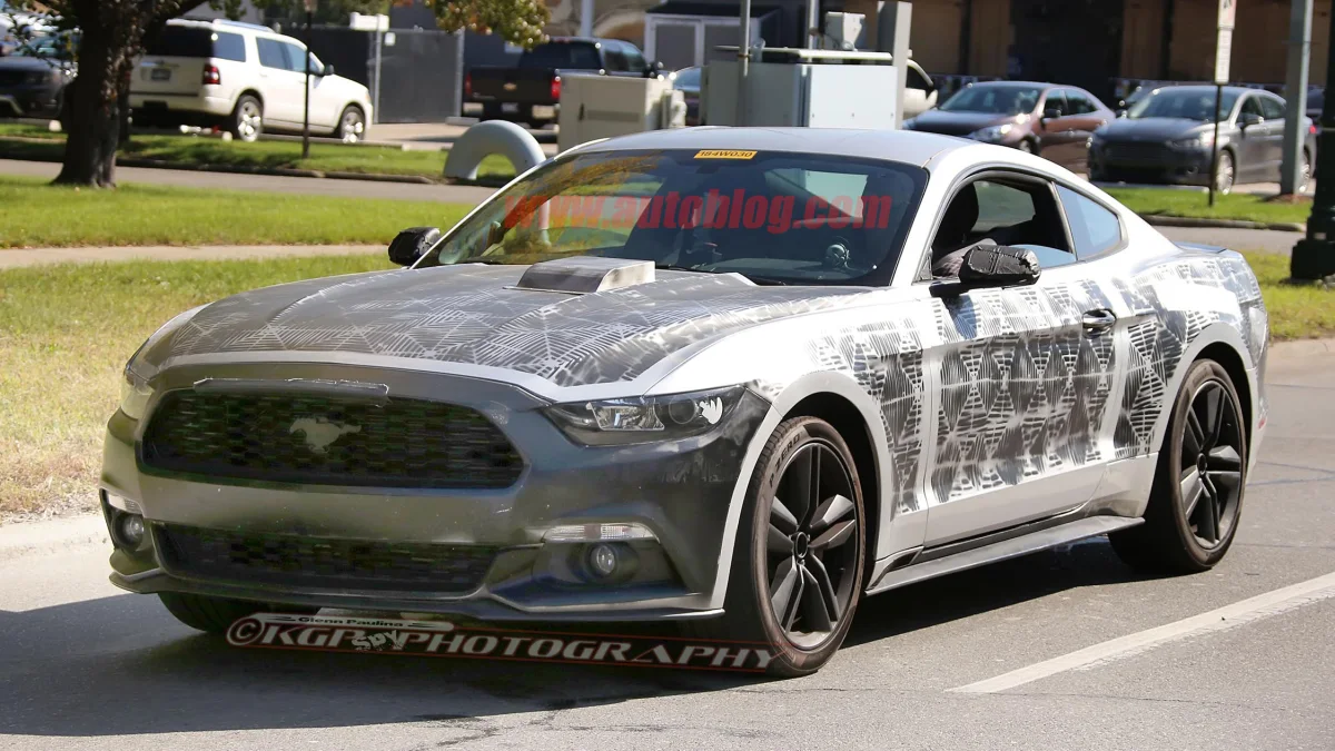 2018 Ford Mustang prototype front 3/4