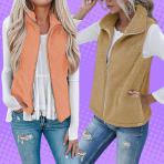 'Flattering on all shapes': Grab this cozy sherpa vest for $16 — it's 65% off