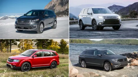 <h6><u>Small 3-row crossover SUVs specifications compared on paper</u></h6>