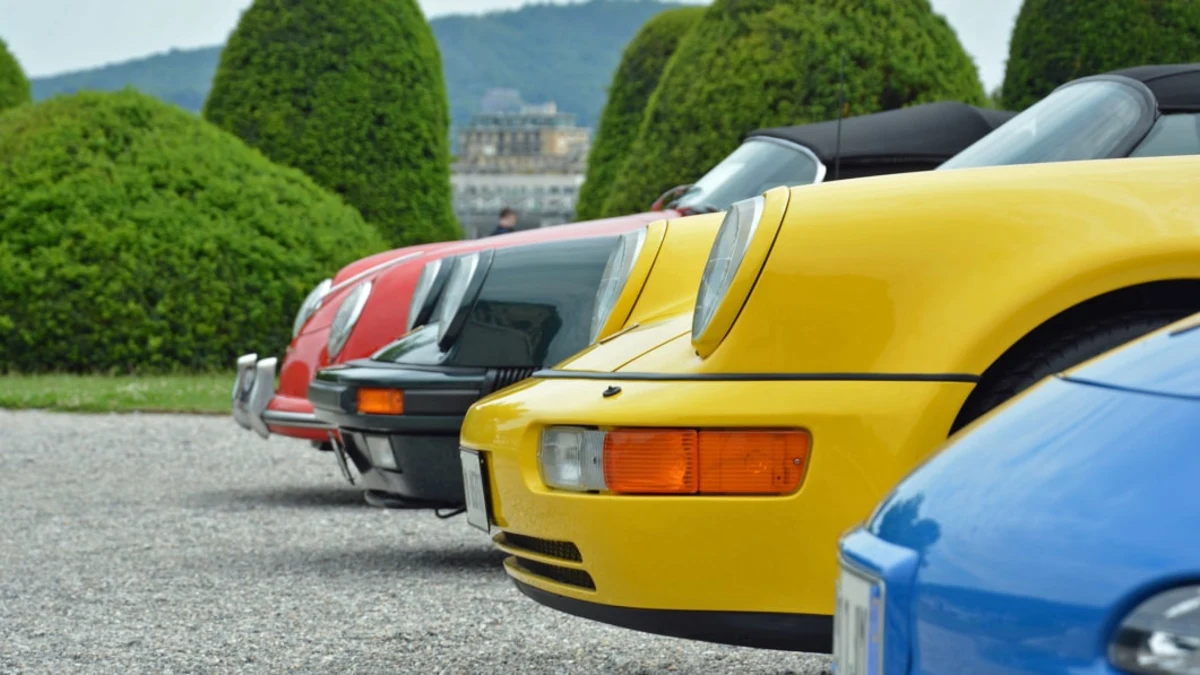Porsche celebrates its 75th birthday with commemorative display in Italy