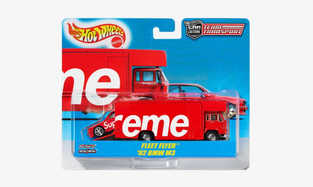 Supreme Hot Wheels Fleet Flyer with '92 BMW M3 sold out fast 