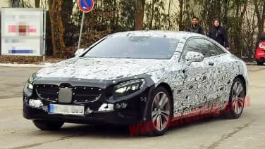 New Mercedes-Benz S-Class Coupe spied in revealing state of dress