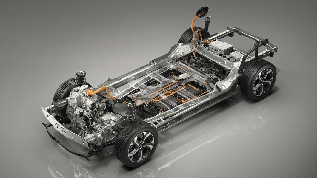 Mazda MX-30 R-EV chassis cutaway