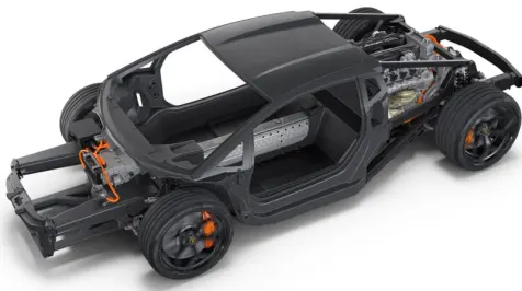<h6><u>Lamborghini highlights Aventador successor's carbon fiber chassis</u></h6>