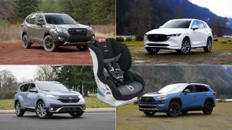 <h6><u>CUV car seat test: Mazda CX-5 vs. Toyota RAV4 vs. Subaru Forester vs. Honda CR-V</u></h6>