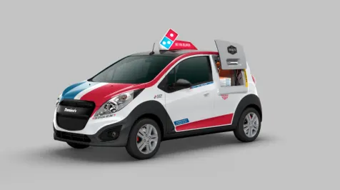 <h6><u>Domino's reveals Chevy Spark-based delivery car</u></h6>