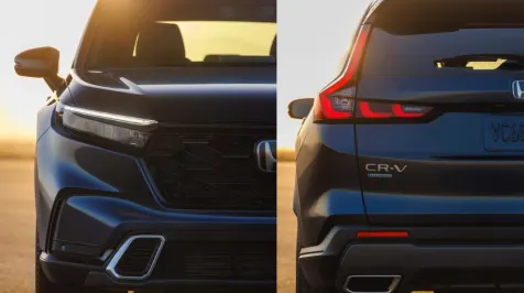 <h6><u>2023 Honda CR-V preview shows evolutionary look, less chrome</u></h6>