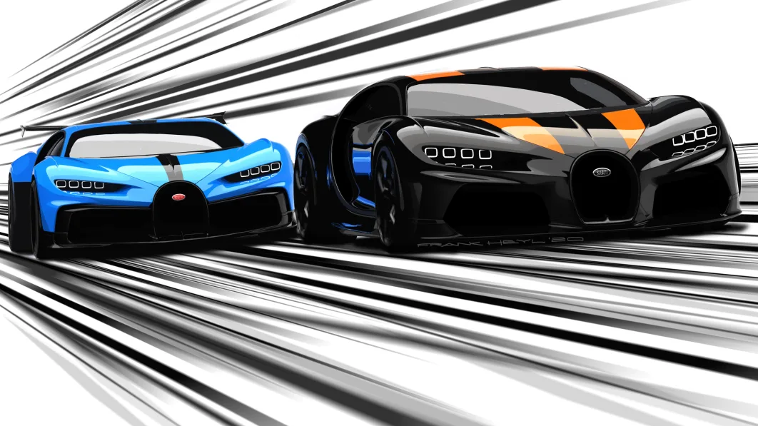 Bugatti Chiron Pur Sport and Super Sports 300+ design