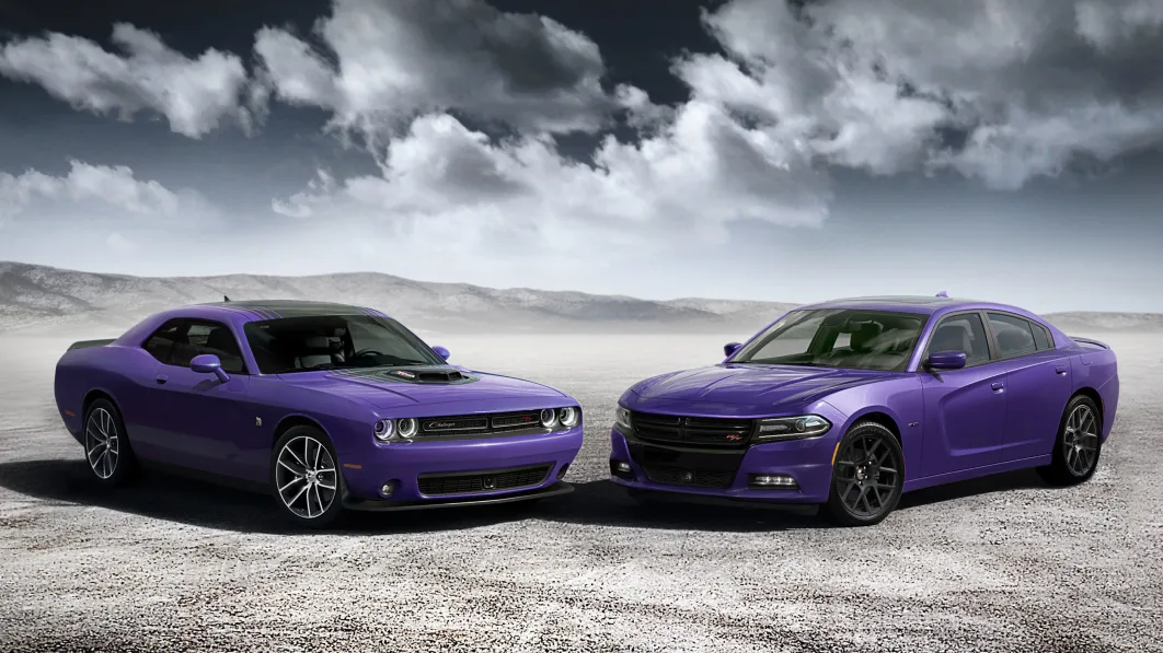 plum crazy 2016 dodge challenger and charger