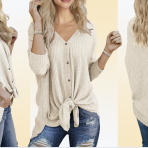 Shoppers are buying multiples of this flattering tie-knot sweater, down to $20