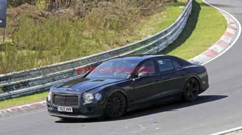 <h6><u>Bentley Continental Flying Spur spied lapping the 'Ring</u></h6>