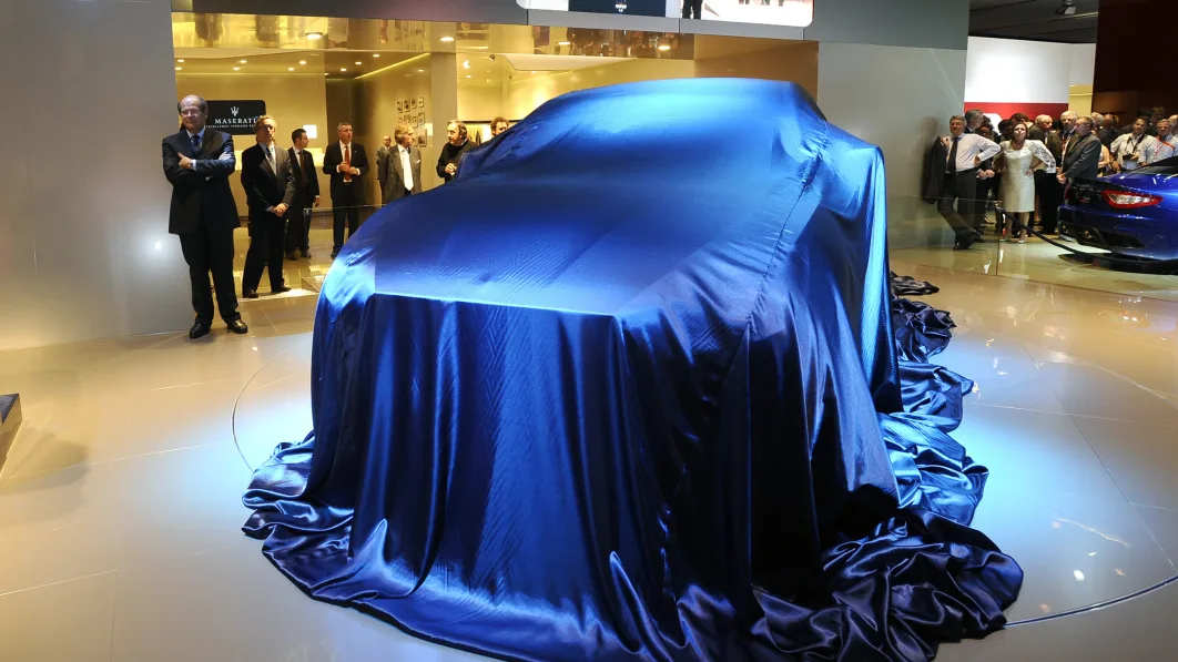 Maserati Levante concept under covers