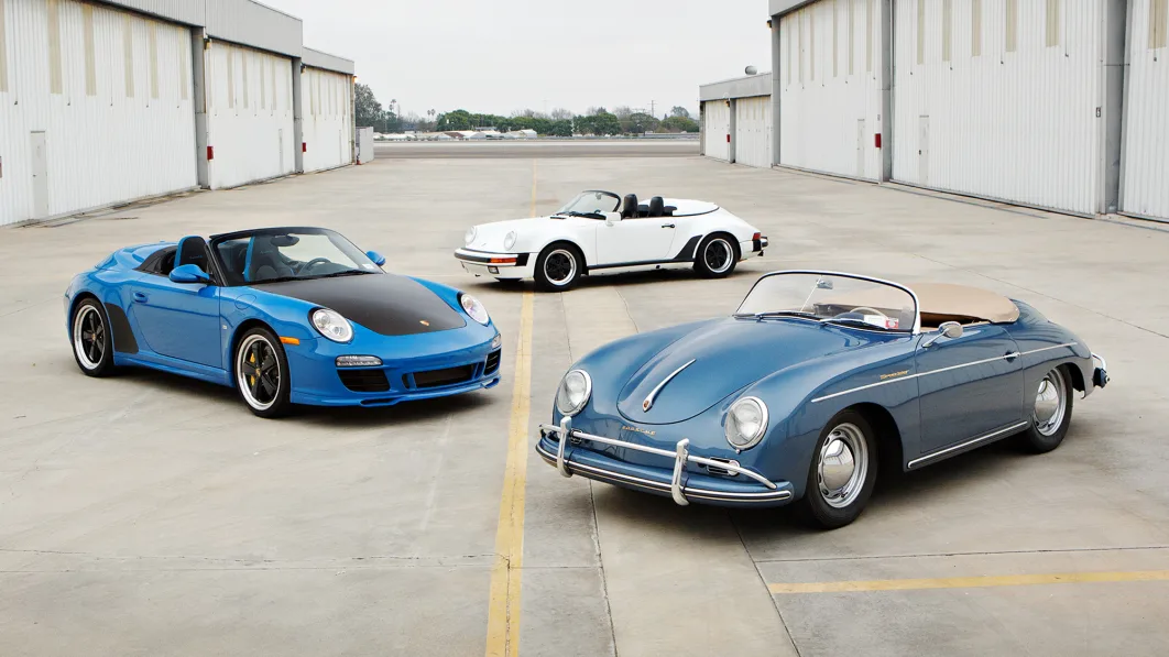 2011 997 Speedster, 1989 Porsche 911 Speedster and 1957 Porsche 356 A Speedster from The Jerry Seinfeld Collection