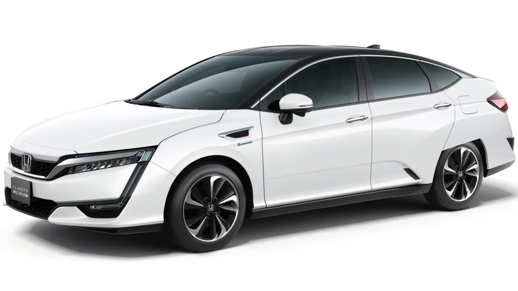 White Honda Clarity Fuel Cell