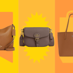 A brown leather bag is a classic fall staple — get up to 70% off at Coach Outlet