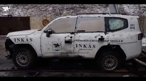 <h6><u>Watch this Inkas armored Toyota Land Cruiser take bullets, mines, hand grenades</u></h6>